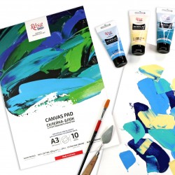 Canvas Pad, extra fine grain, 320 g/sq.m, A3, 10sh., ROSA Studio