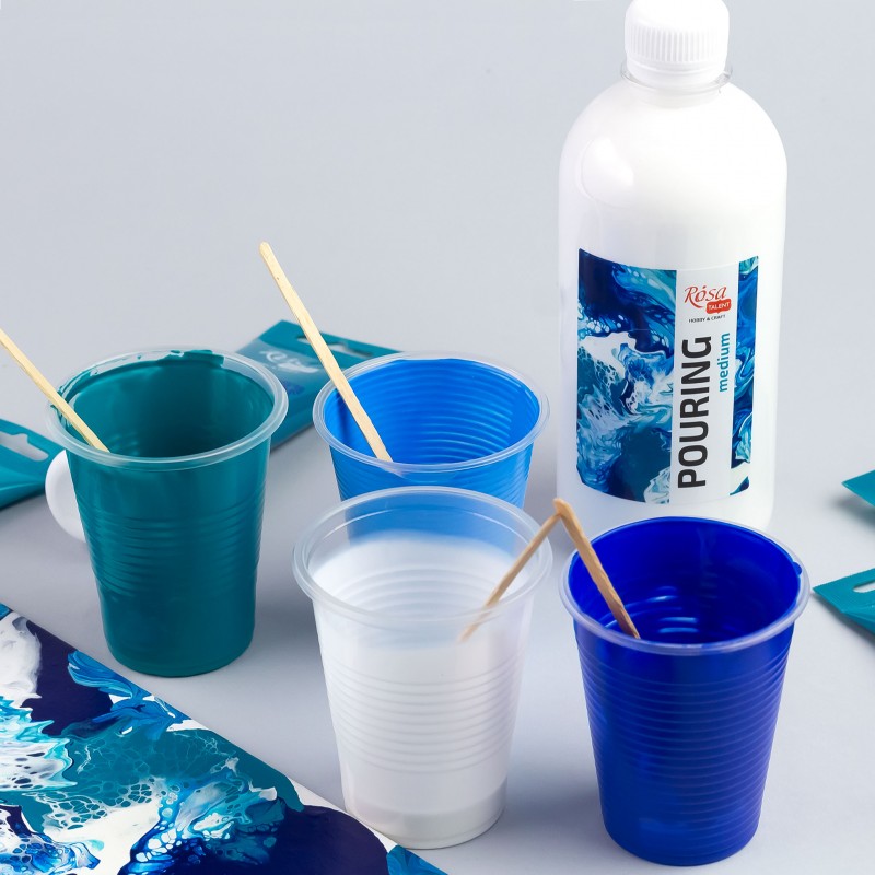 Pouring medium for acrylic paints, ROSA TALENT