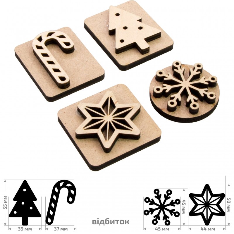 Stamps for block printing ROSA TALENT