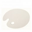 Oval wooden palette, primed fibreboard, ROSA Studio