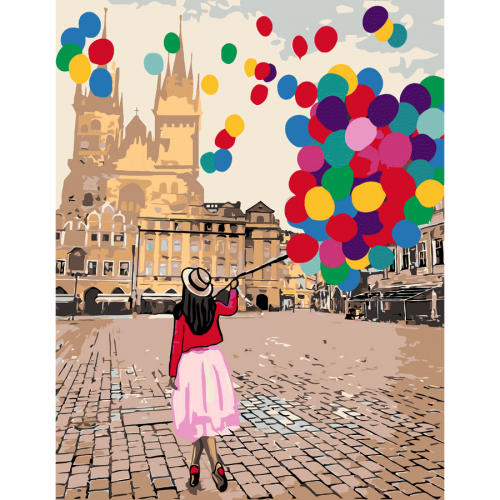 „Happy Рandas“, kit, painting by numbers, 35х45cm, ROSA START