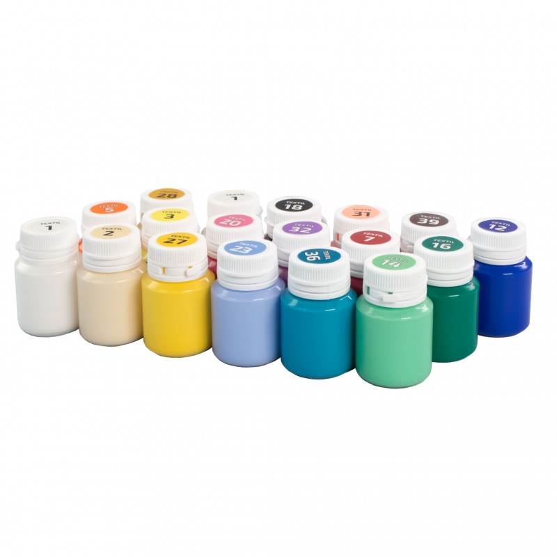 Sets of acrylic paints for textile STYLE 20ml ROSA TALENT