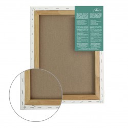 Stretched canvas Italian cotton fine grain Unico