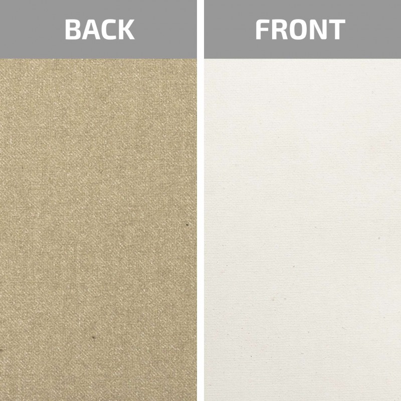 Stretched canvas Italian cotton fine grain Unico