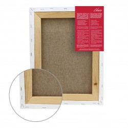 Stretched canvas Italian cotton fine grain Unico