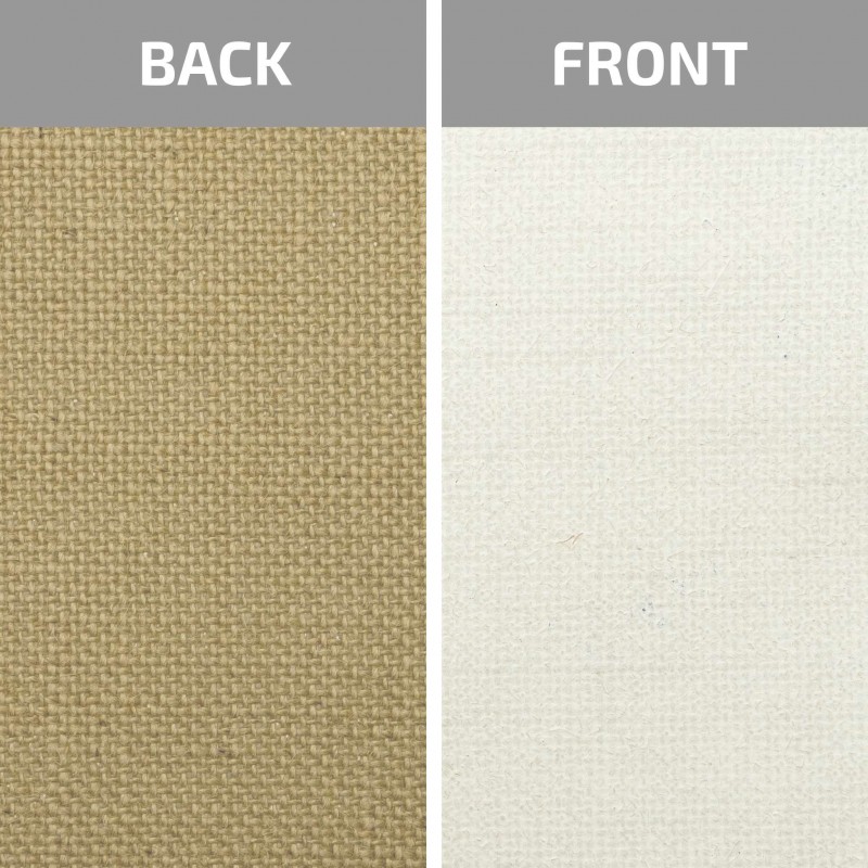Canvas on a stretcher Italian jute large grain Unico