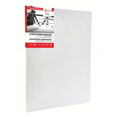 Stretched Canvas, extra fine grain, acrylic prime, linen ROSA