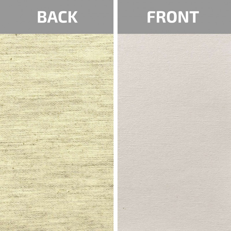 Stretched Canvas, extra fine grain, acrylic prime, linen ROSA