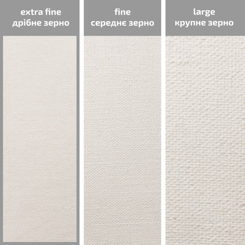 Stretched Canvas, extra fine grain, acrylic prime, linen ROSA