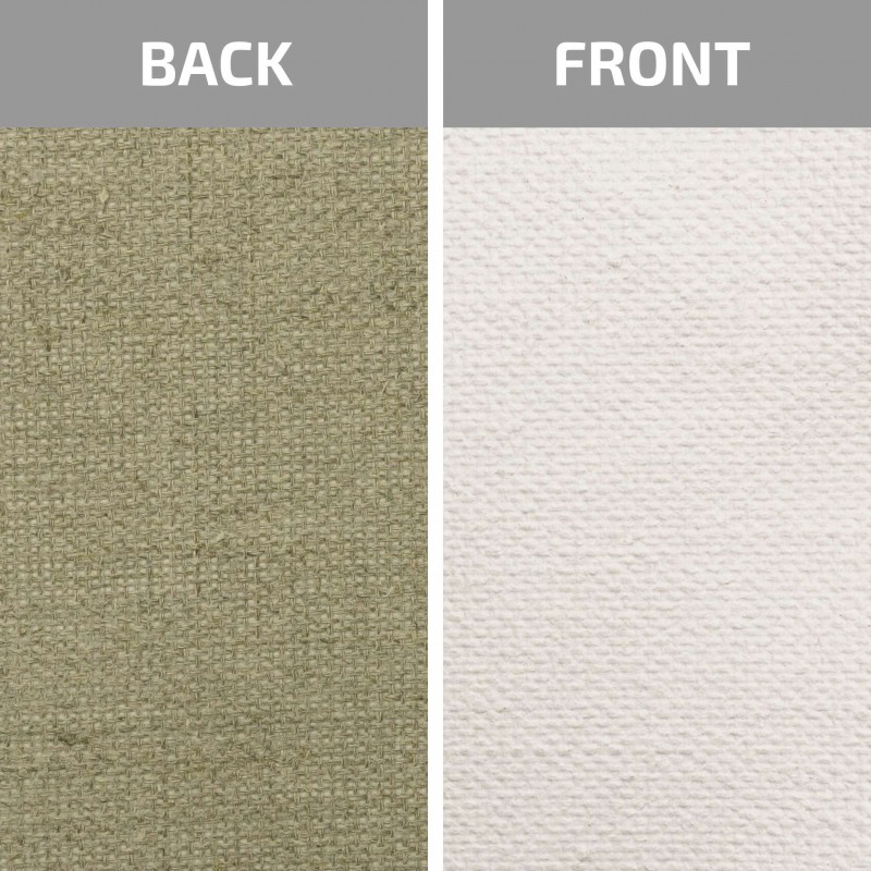 Stretched Canvas, large grain, acrylic prime, linen ROSA