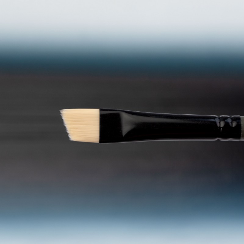 Synthetic Flat Brush, Snow 1098F, Long Handle, KOLOS by ROSA