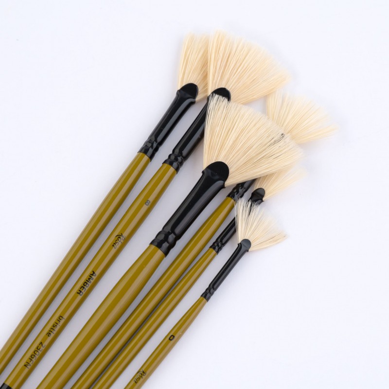 Bristle Fleyts Brush, AMBER 2306, Short Handle, ROSA