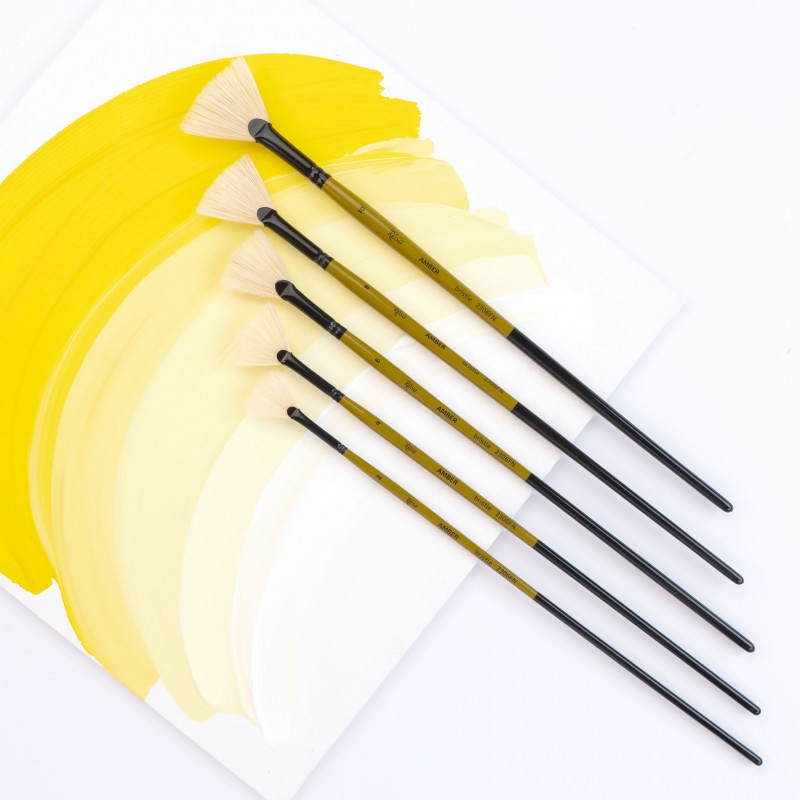 Bristle Fleyts Brush, AMBER 2306, Short Handle, ROSA