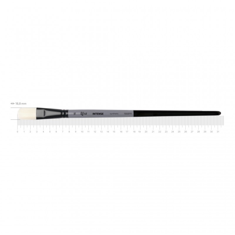 Synthetic Oval Brush, INTENSE 1668FR, Long Handle, ROSA