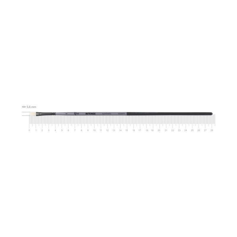 Synthetic Oval Brush, INTENSE 1668FR, Long Handle, ROSA