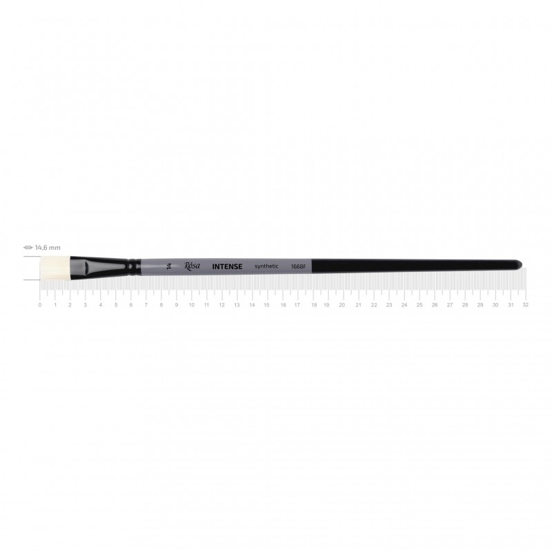 Synthetic Oval Brush, INTENSE 1668FR, Long Handle, ROSA