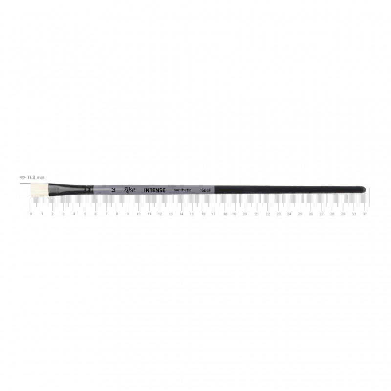 Synthetic Oval Brush, INTENSE 1668FR, Long Handle, ROSA