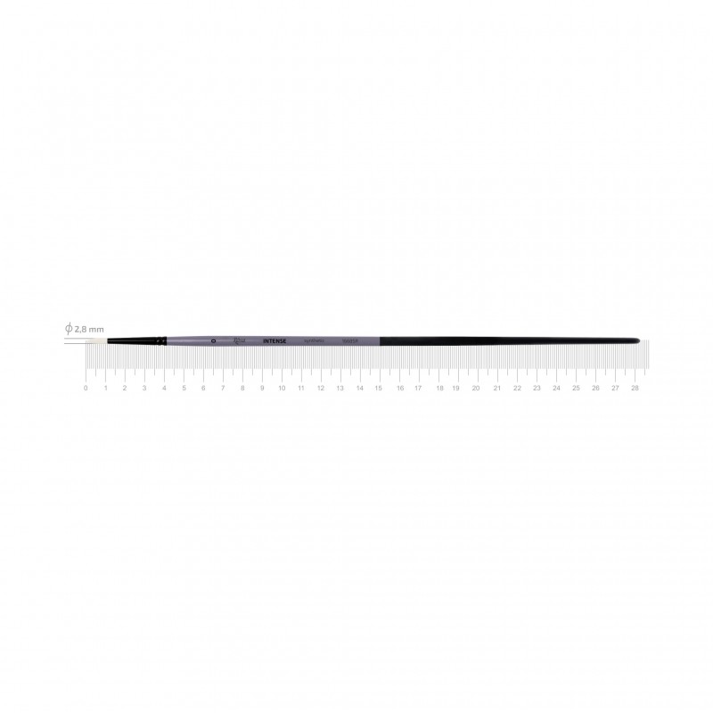 Synthetic Oval Brush, INTENSE 1668FR, Long Handle, ROSA
