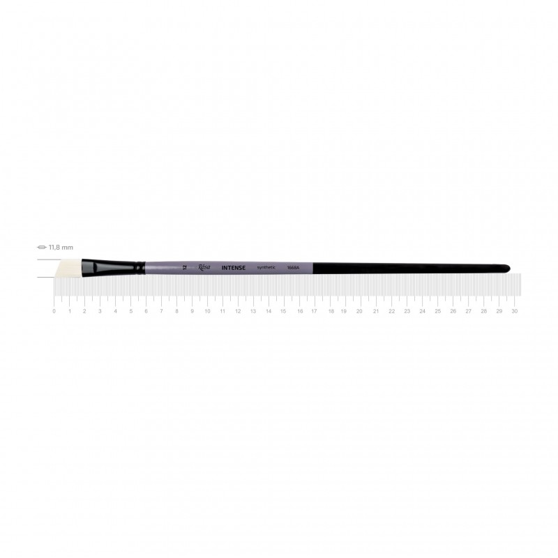 Synthetic Oval Brush, INTENSE 1668FR, Long Handle, ROSA
