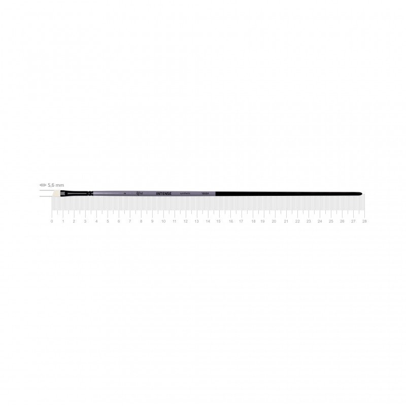 Synthetic Oval Brush, INTENSE 1668FR, Long Handle, ROSA