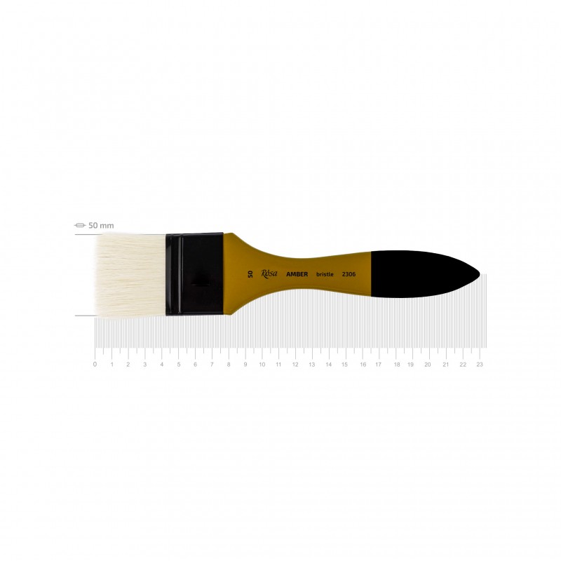 Bristle Fleyts Brush, AMBER 2306, Short Handle, ROSA