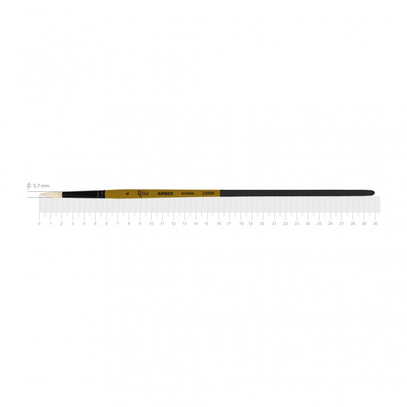 Щетина флейц, AMBER 2306, к.р. пензель ROSA