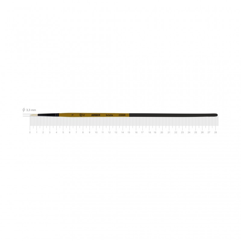 Щетина флейц, AMBER 2306, к.р. пензель ROSA