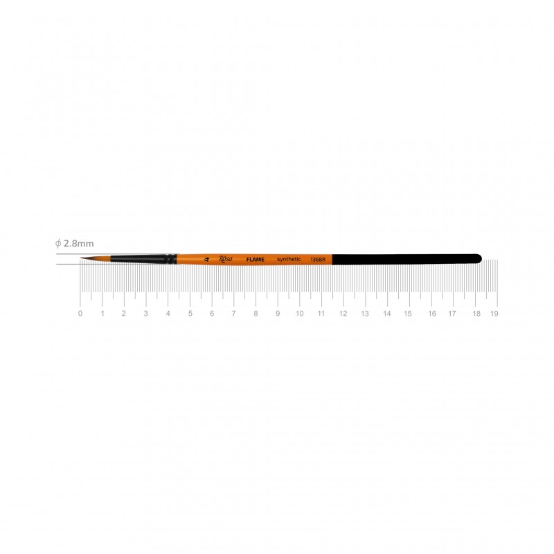 Синтетика плоска, FLAME 1368F,  к.р. пензель ROSA