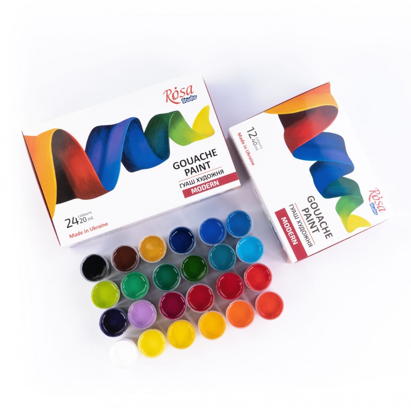 Gouache paint set 24х20ml ROSA Studio