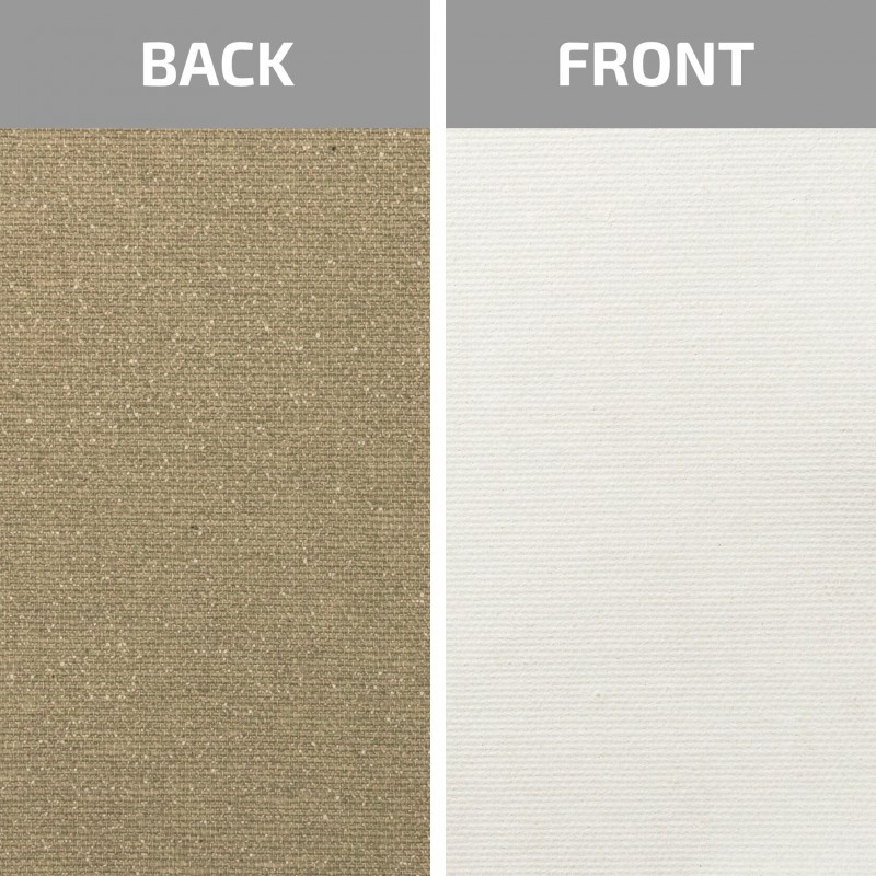 Stretched canvas Italian cotton fine grain Unico