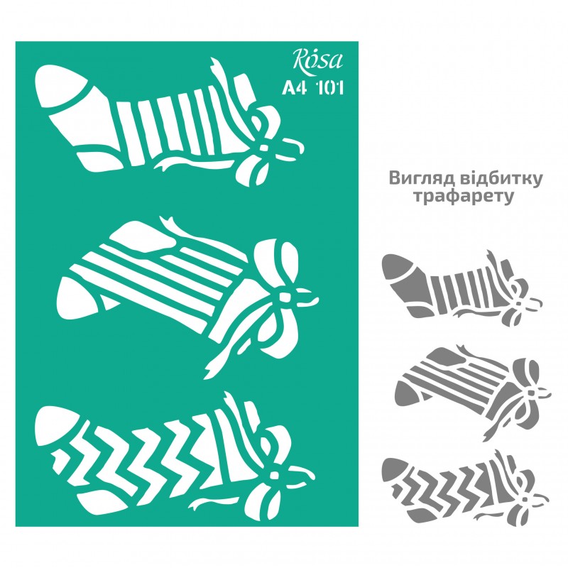 Adhesive Stencil „Floristics“ А4 ROSA TALENT