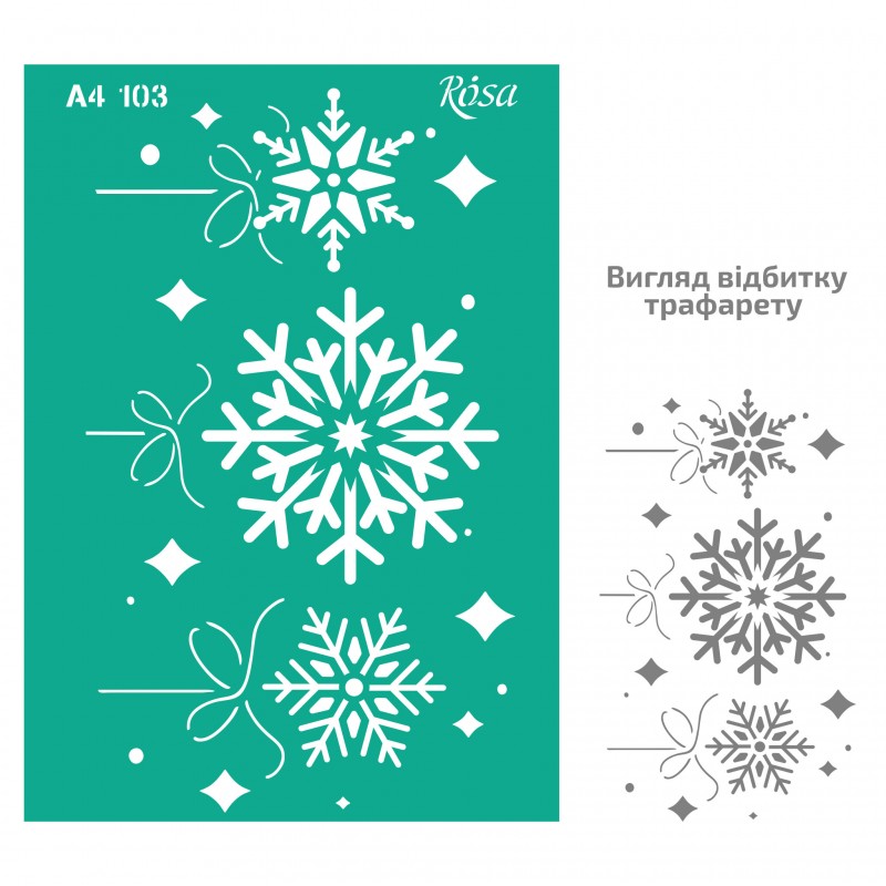 Adhesive Stencil „Floristics“ А4 ROSA TALENT