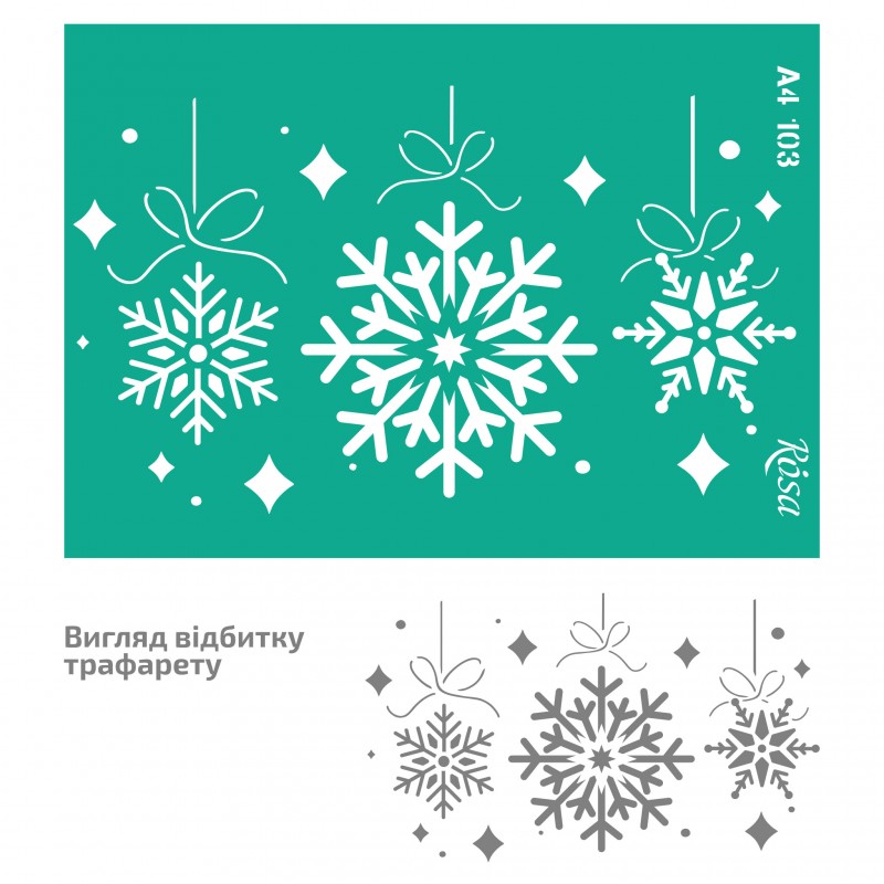 Adhesive Stencil „Floristics“ А4 ROSA TALENT