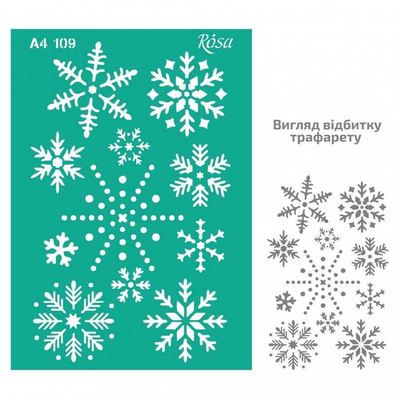 Adhesive Stencil „Floristics“ А4 ROSA TALENT