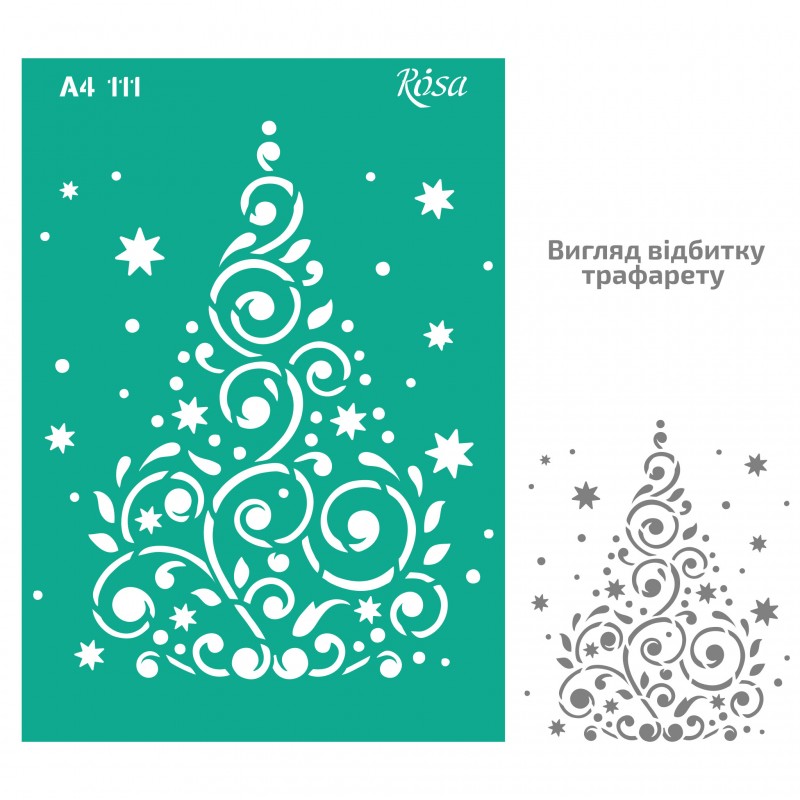 Adhesive Stencil „Floristics“ А4 ROSA TALENT