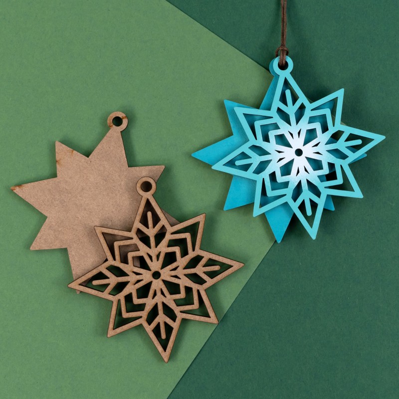 Sets of workpieces on the "Winter themes" plywood stand ROSA TALENT