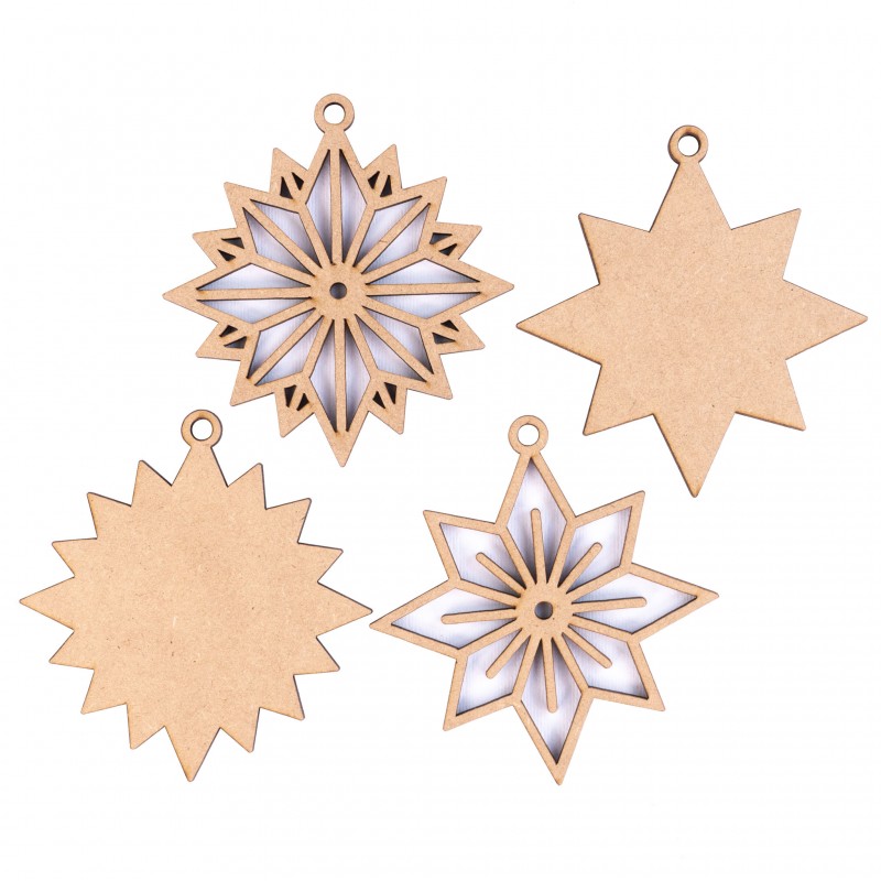 Sets of workpieces on the "Winter themes" plywood stand ROSA TALENT