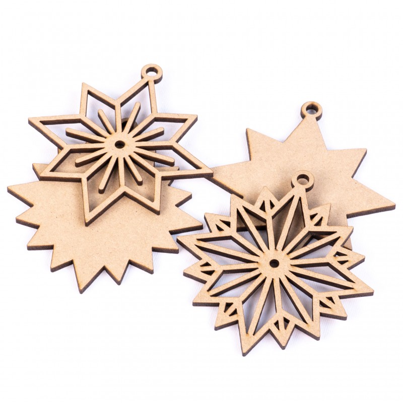 Sets of workpieces on the "Winter themes" plywood stand ROSA TALENT
