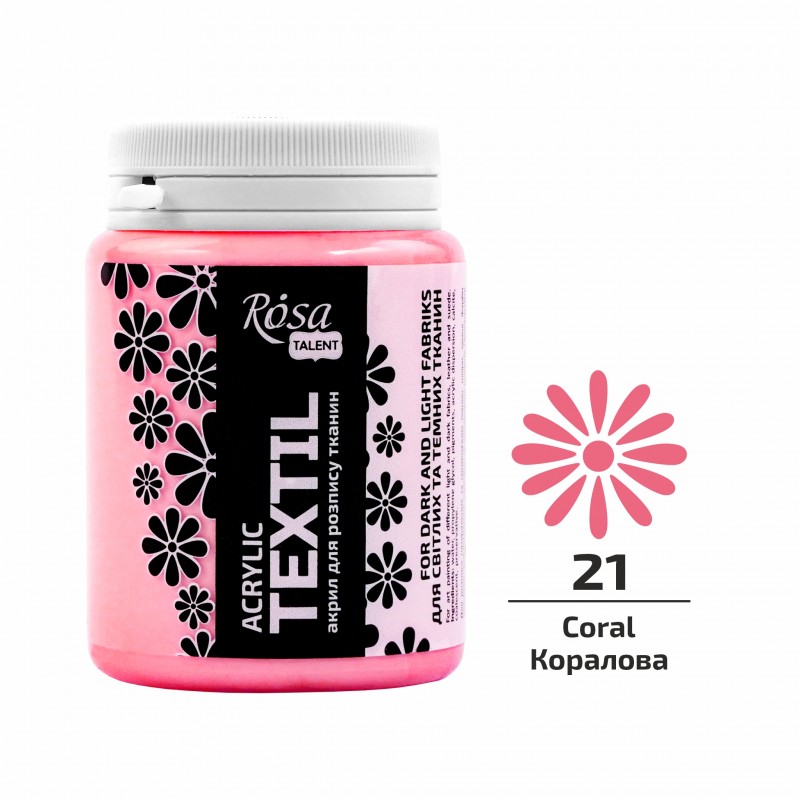 Acrylic paint for textil 20ml ROSA TALENT