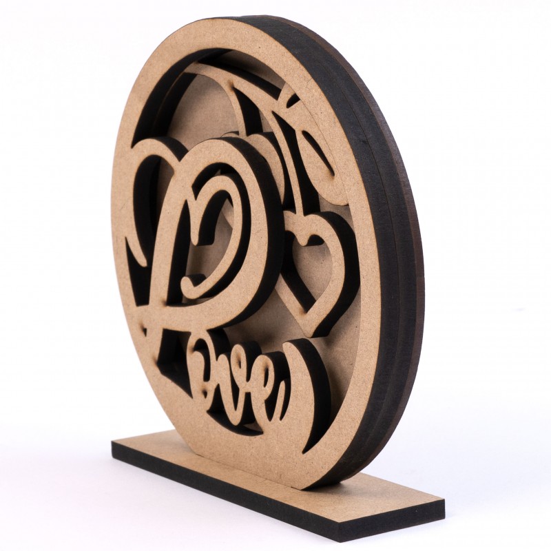 Set of bases for decoration 3 pcs MDF ROSA Talent