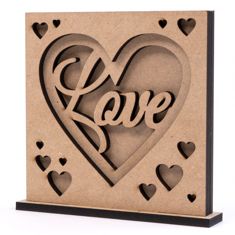 Set of bases for decoration 3 pcs MDF ROSA Talent