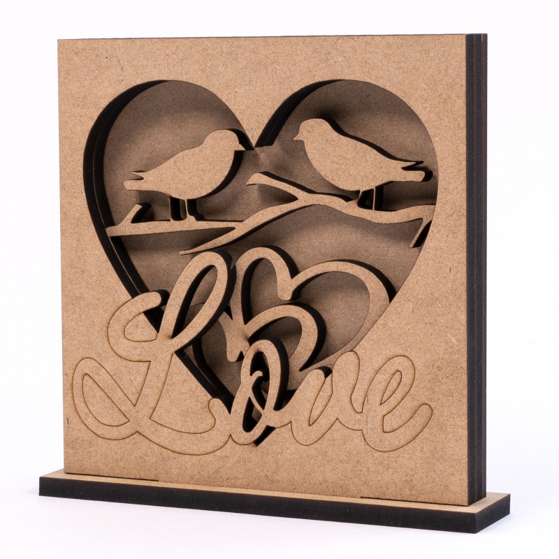 Set of bases for decoration 3 pcs MDF ROSA Talent