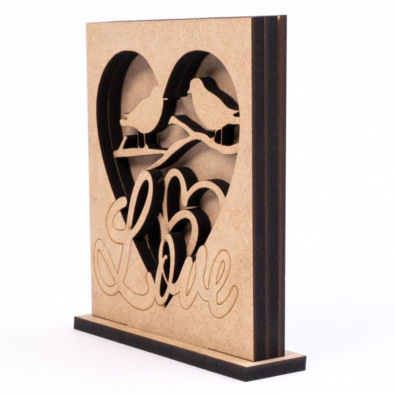 Set of bases for decoration 3 pcs MDF ROSA Talent