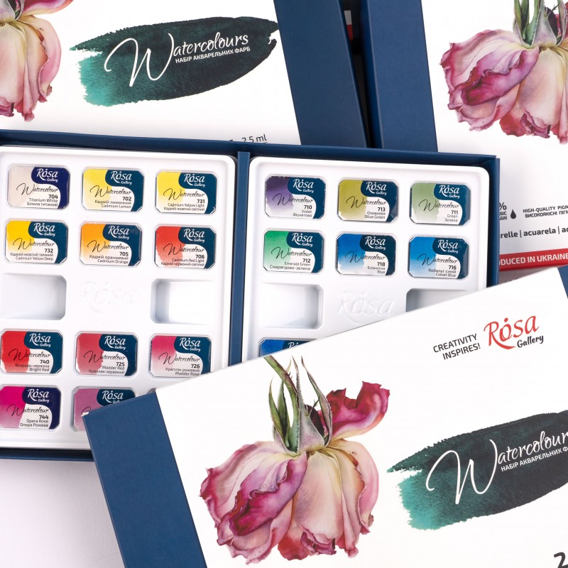 Watercolours sets BOTANICAL  ROSA Gallery
