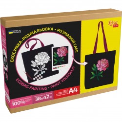 Набір, екосумка-розмальовка, „Ukraine“, бавовна 220 г/кв.м, 38х42см, ROSA Talent