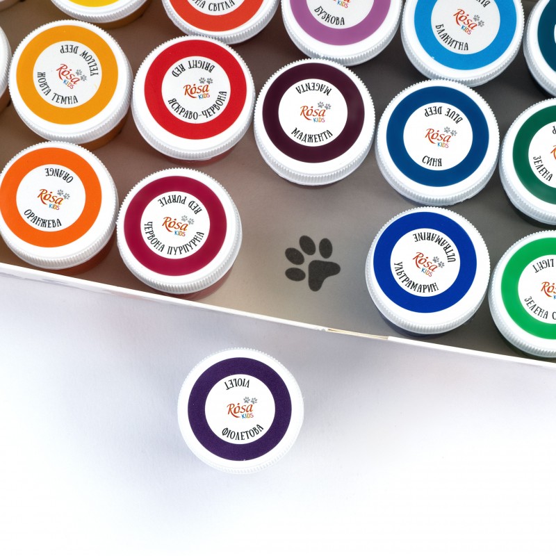 Sets of gouache paints Cats ROSA Kids