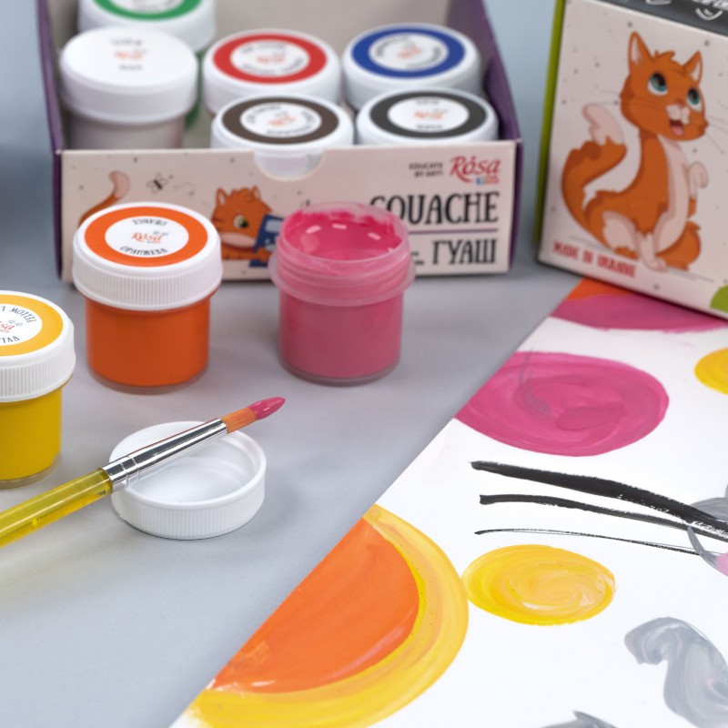 Набори гуашевих фарб Cats ROSA Kids