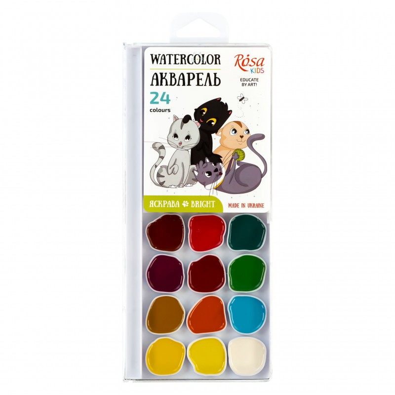 Набори гуашевих фарб Cats ROSA Kids