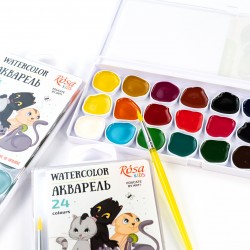 Sets of gouache paints Cats ROSA Kids