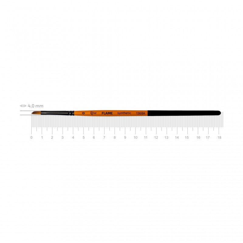 Синтетика віялова, FLAME 1368FN, к.р. пензель ROSA